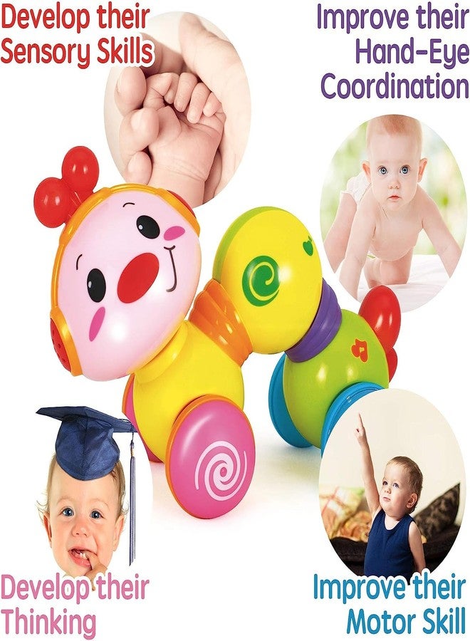 Lefan Baby Toys 6 Months Plus Crawling Toys for 1 2 3 4 5 Year Old Girls Gifts with Music & Light Press & Go Baby Toys 12+ Months 1st Birthday Gifts for Girls Boys (Color May Vary) - Image 4